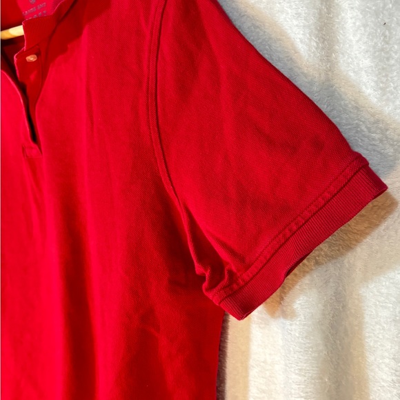 Lands' End Red Polo Short Sleeve Shirt - Picture 4 of 6